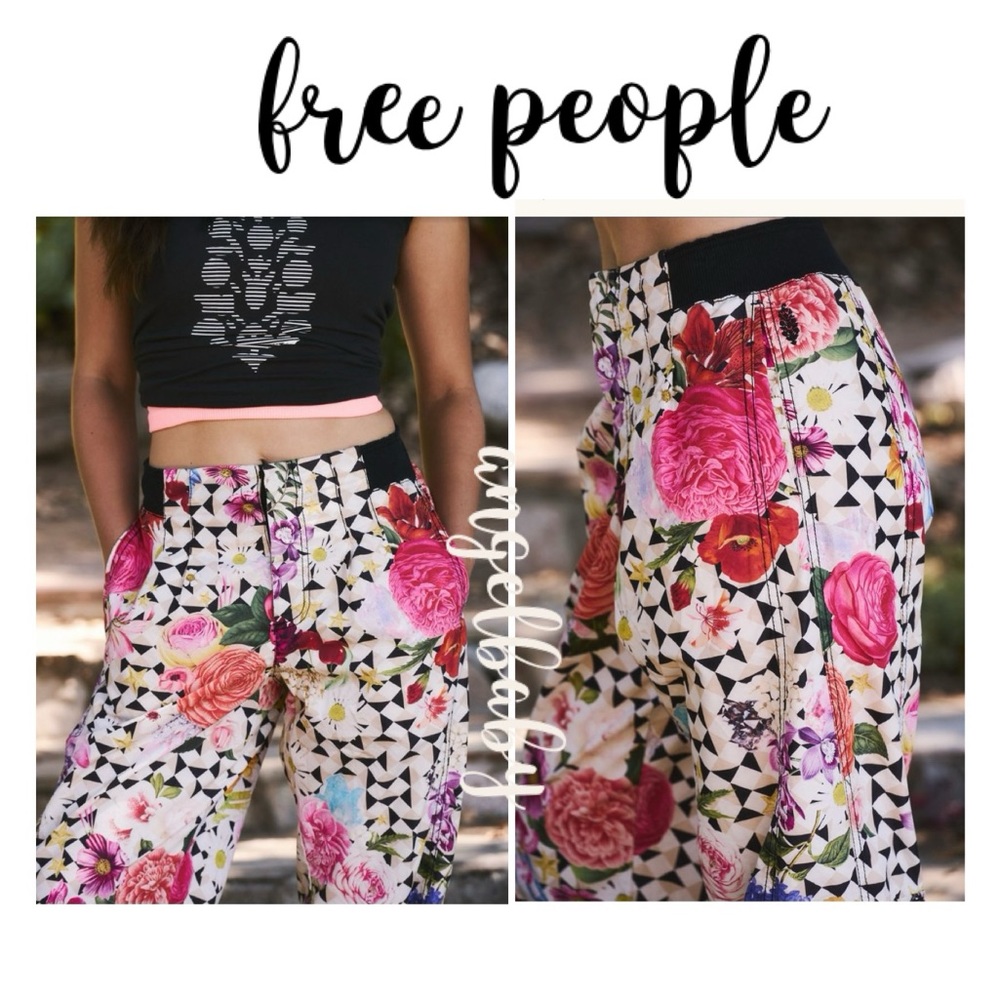 Free People Mesmerize Me Printed Pants in Take a Trip Floral! - Picture 3 of 16